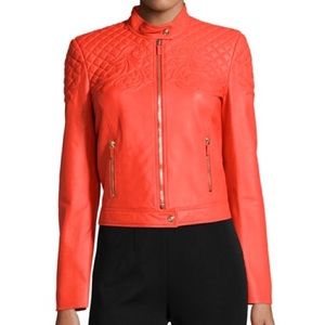 Versace quilted leather jacket